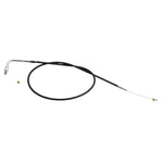 A black S&S Cycle Throttle Cable 96-06 Sportster and Softail - 42" for a motorcycle.