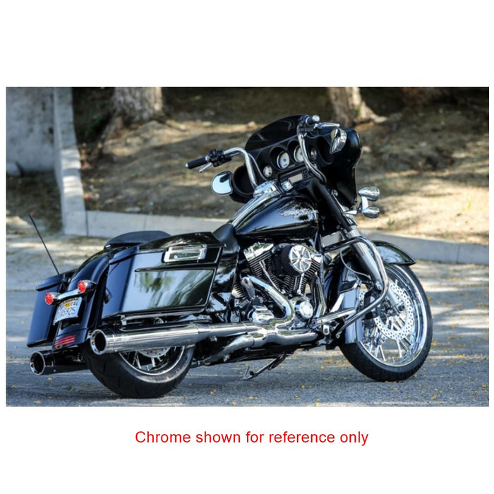 A black Burly Bagger Ape Hanger handlebar on a white background.