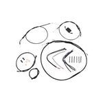 Burly XR650R XR650R XR650R XR650R Brake Line Kit.