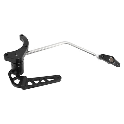 A handlebar lever for a TC Bros. Pro Series Mid Controls fits 2018-newer M8 Softail Black Harley Davidson motorcycle.