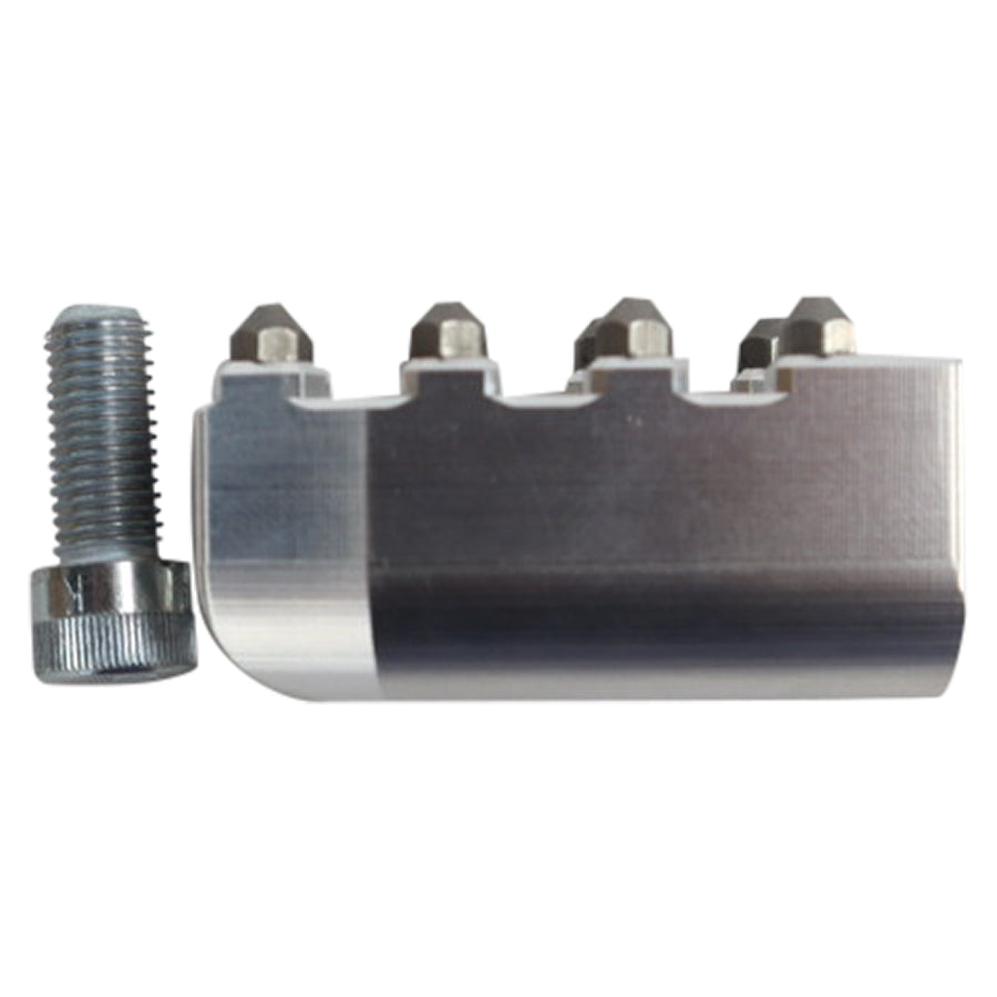 A TC Bros. Pro Series MX Shifter Peg for Harley Davidson Models, providing high traction and stability, with a screw and a bolt.