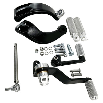 TC Bros. Sportster Mid Controls Kit (with pegs) on a white background.