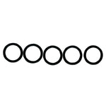 A set of black Fuel Tool Replacement O-Rings for Fuel Check Valve on a white background.