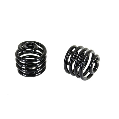 Two Wyatt Gatling 2" Solo Seat Springs - Pair - Black on a white background.