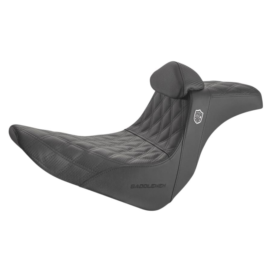 Experience the ultimate comfort and performance with the Saddlemen SDC Pro Series Performance Gripper Seat with Backrest for 2018-2023 Harley M8 Softail FXLR/FLSB. Perfect for your Harley M8 Softail, this seat will enhance your riding experience like never before.