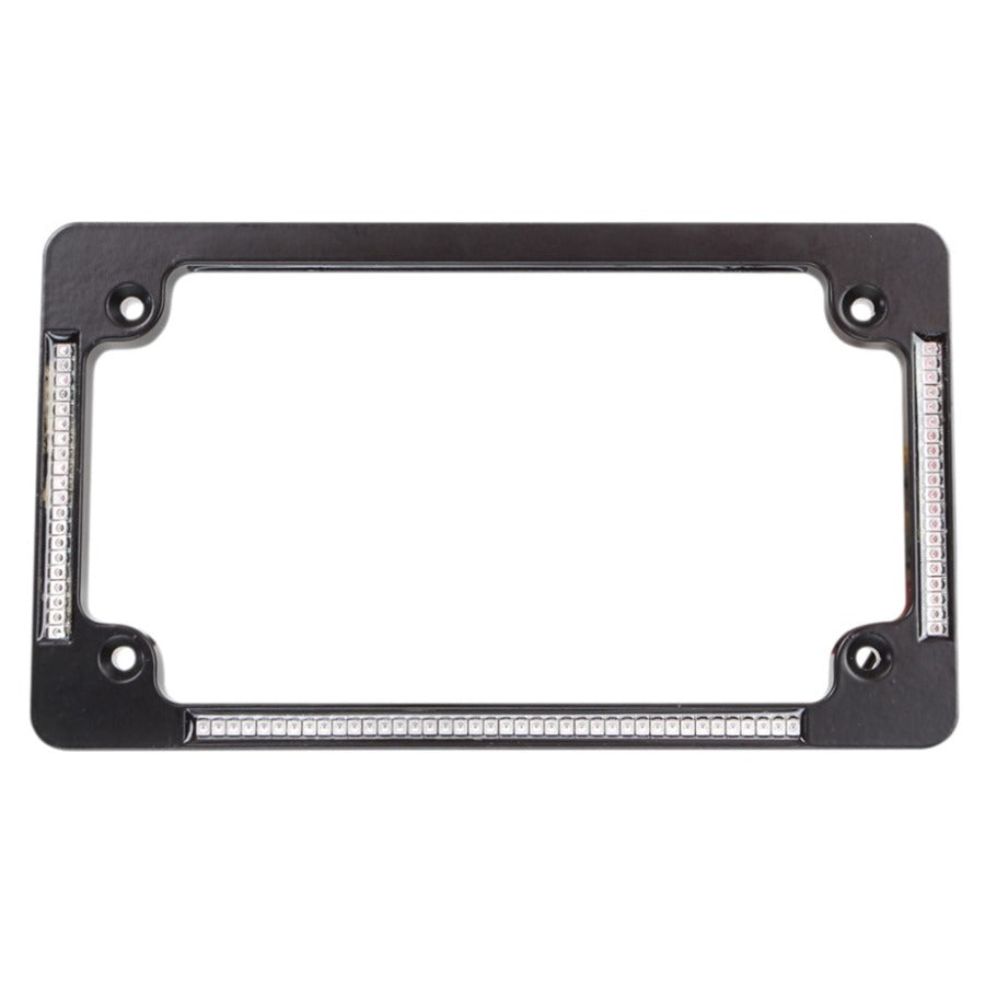 Custom Dynamics All-in-One License Plate Frame - Black with LED lightning kits.