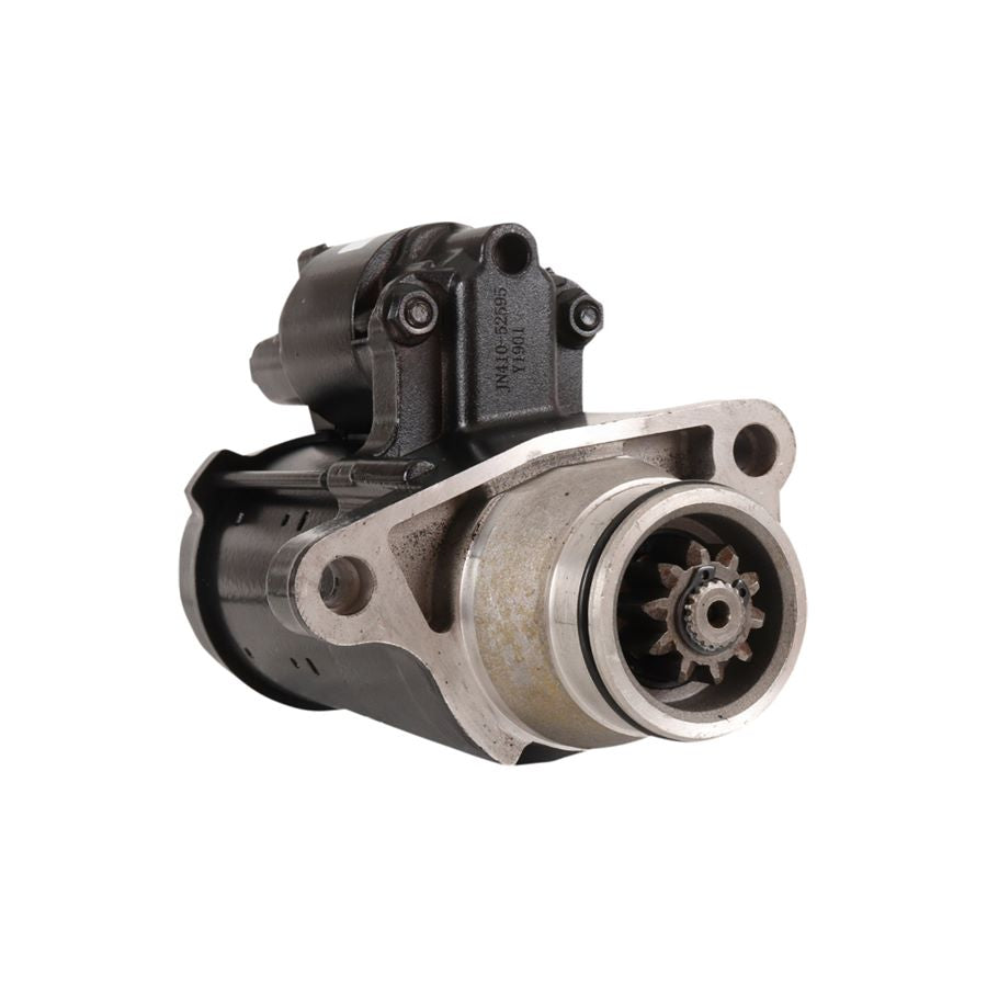 A Drag Specialties High Performance Starter Motor- Black 2018-2022 M8 Softail Models OEM# 31400057 for M8 Softail Models on a white background.