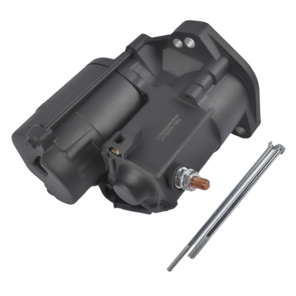 A V-Factor High Performance Starter Motor—Black for 89-06 Big Twin (except 06 Dyna), OEM