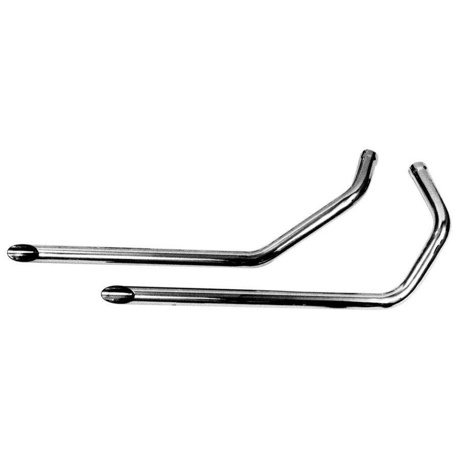 A pair of Paughco 1-3/4" Drag Pipes for 1957-1985 Ironhead Sportster XL
