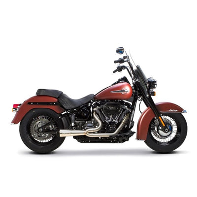 Harley Davidson M8 Softail offers high quality materials, including the Two Brothers Comp S Stainless 2 into 1 Exhaust.