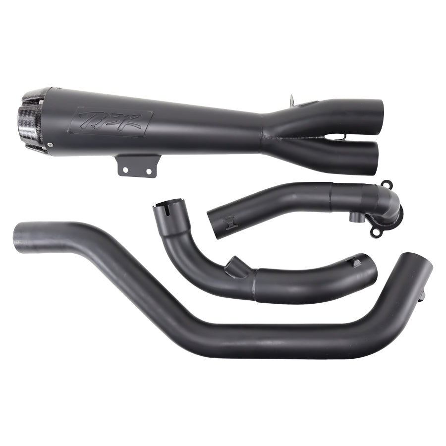 Two Bros. Comp S Black 2 into 1 Exhaust for Harley Nightster