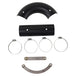 A SP Concepts motorcycle exhaust with SP Concepts Black Heat Shields for All M8 Softails & Baggers, 99-05 Dyna, 06-17 Dyna.