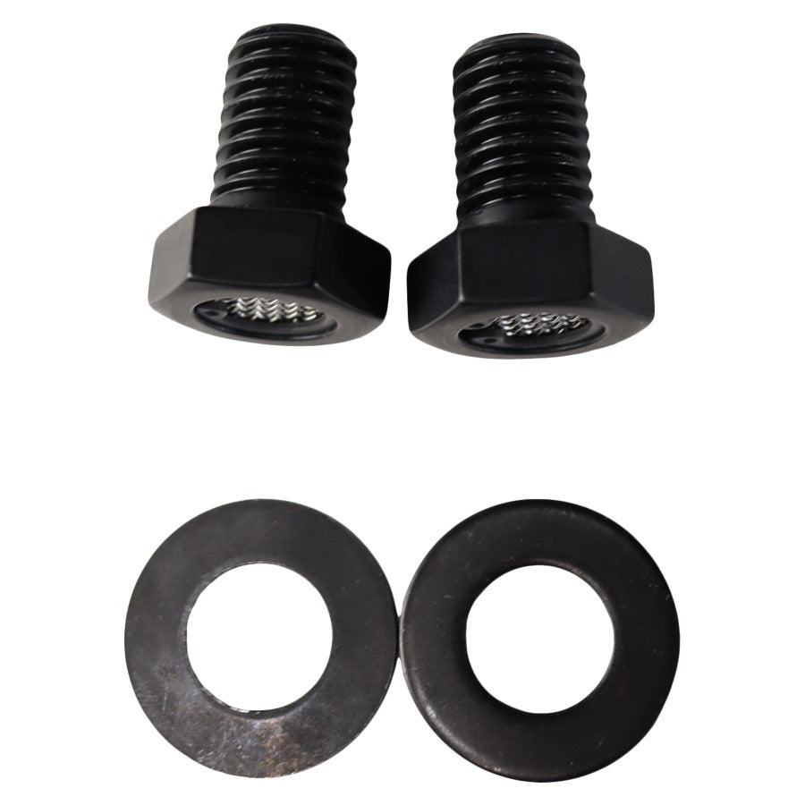 Two TC Bros breather bolts and washers on a white background.