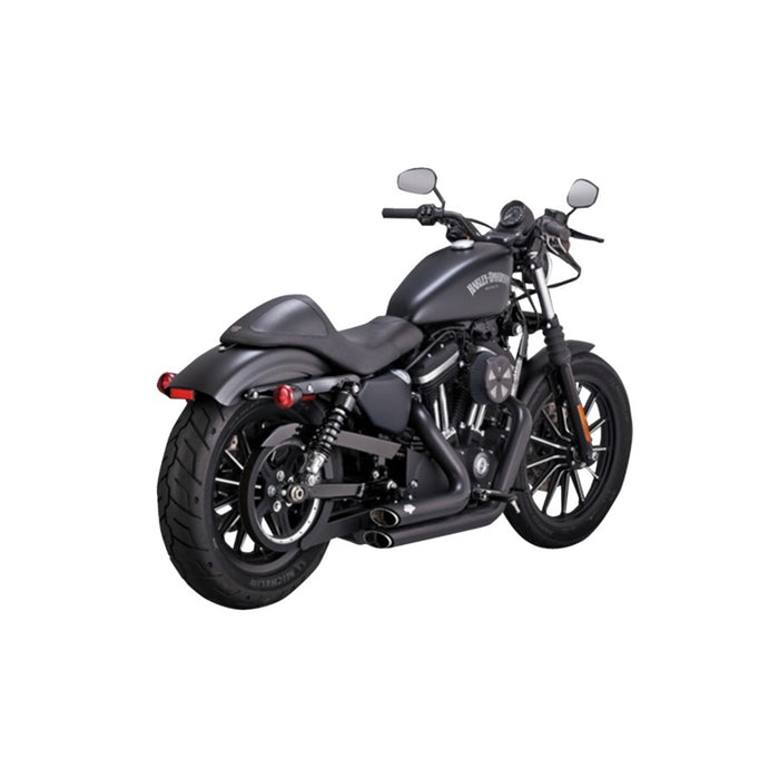 Harley-Davidson Iron 883 Vance & Hines Shortshots Staggered exhaust system -> Harley-Davidson Iron 883 Vance & Hines Shortshots Staggered Exhaust System 2014-2021 Sportster - Black.