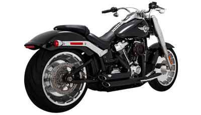 Vance & Hines Shortshots Staggered Exhaust System M8 softail - Black.