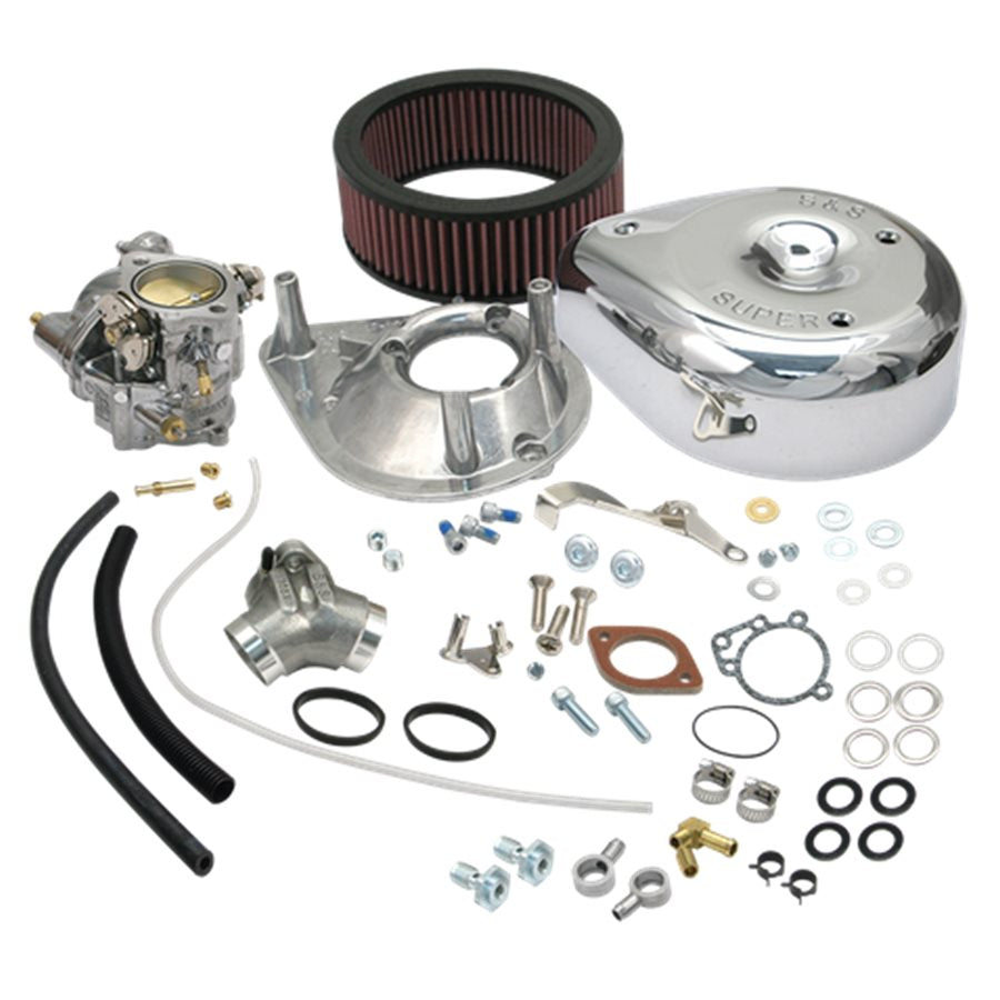 Upgrade your HD Sportster with the S&S Cycle Super E Carburetor Kit for 1991-&