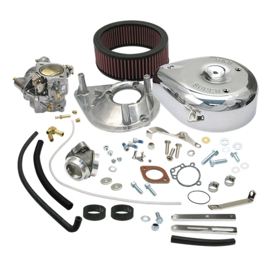 S&S Cycle Super E Carburetor Kit for 1979-84 Big Twin Models, Standard Tanks