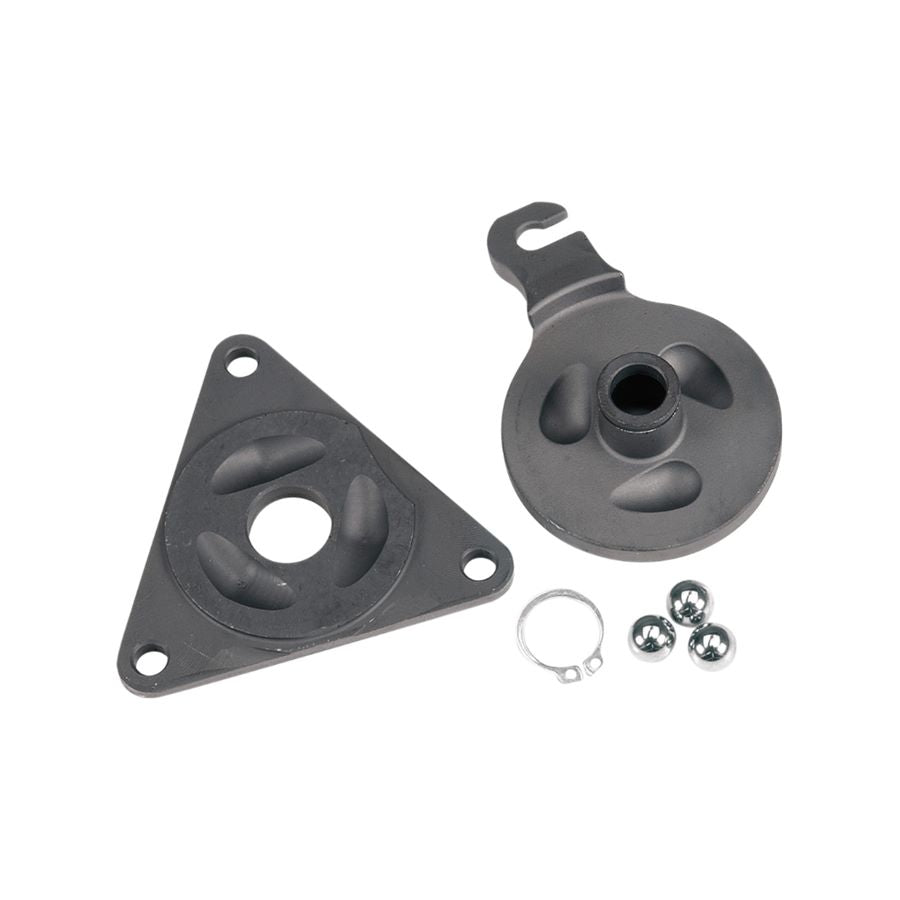 A mounting kit with screws and nuts for the Harley Sportster clutch, using the Muller Motorcycle AG Power Clutch For Harley Sportster 1986-1993.
