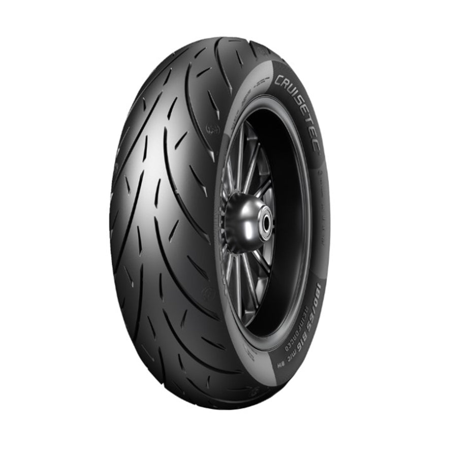 A Metzeler Cruisetec Tire - Rear - 150/80B16 - 77H with a black rim.