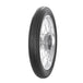 An Avon Speedmaster AM6 MKII Tire by Avon, featuring a thin black ribbed tread and silver spokes, is displayed against a white background.