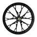 A side view of the Marlin Precision Cast 3D 21x3.5 Front Wheel in black, designed for &