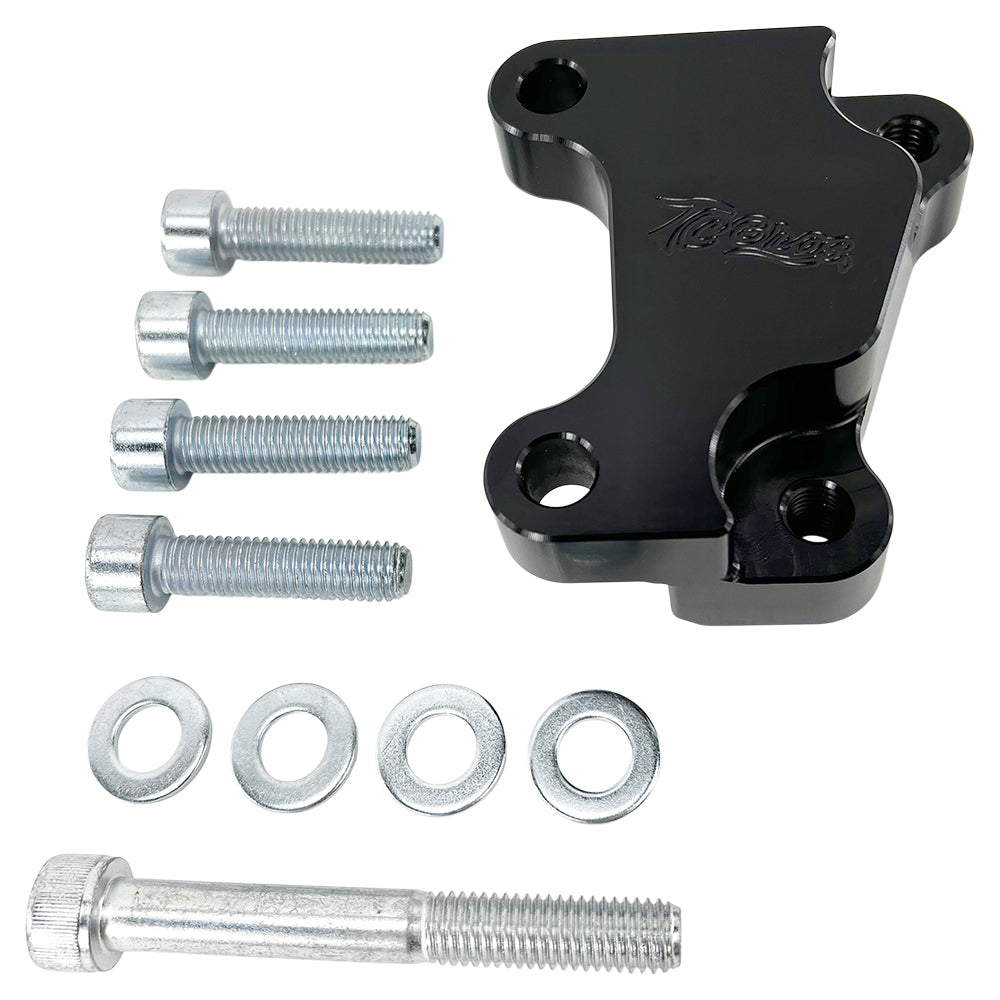 TC Bros. 12.6in Black Front Brake Bracket 2008-Up Harley OEM RH Calipe