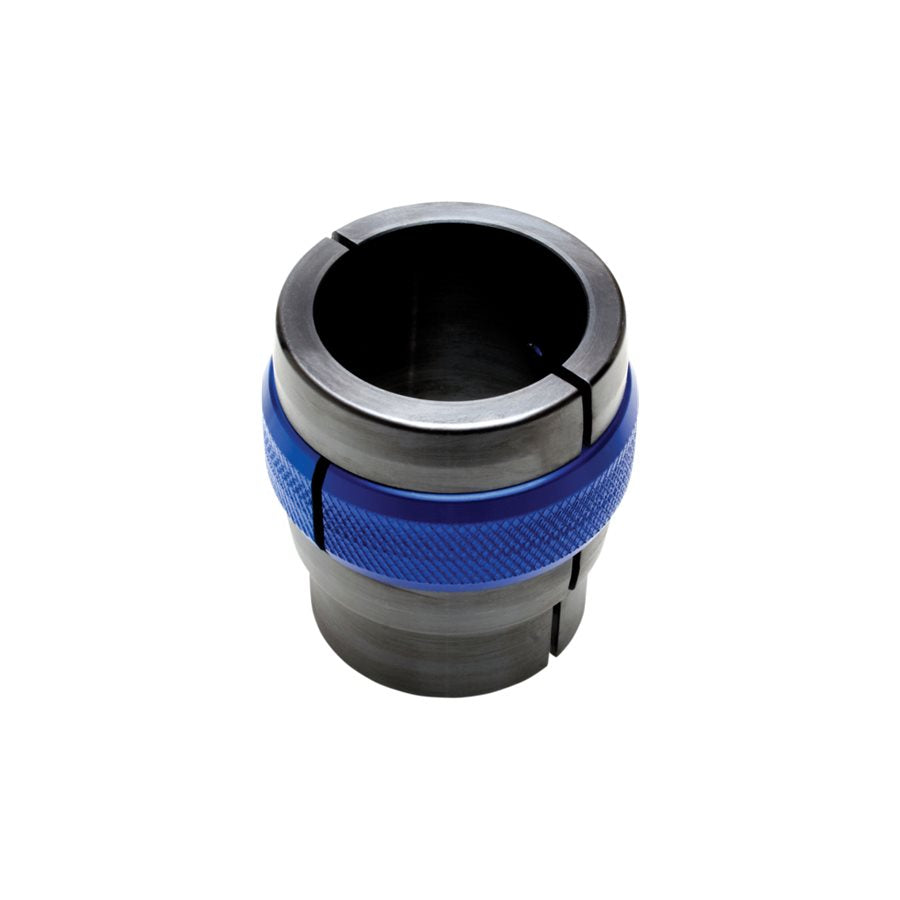 A black and blue cylinder with a blue "Motion Pro" handle is an innovative design 41mm Ringer Fork Seal Driver.