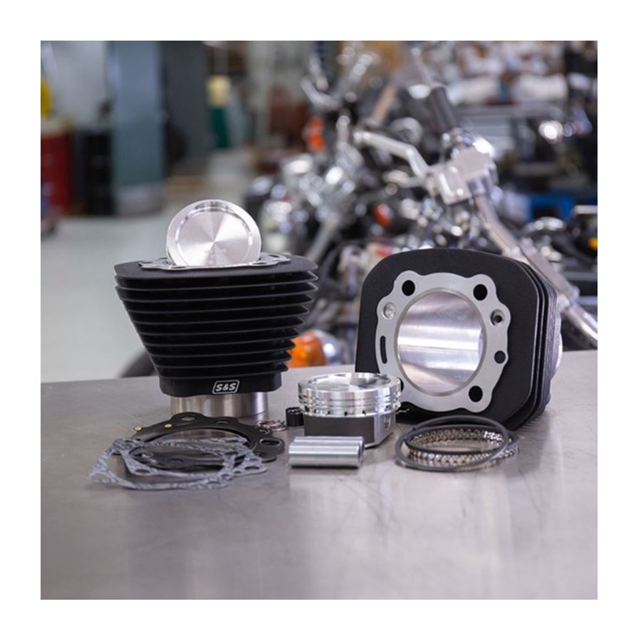 Harley-Davidson offers a variety of HD Sportster Models, including the 883 to 1200cc Conversion Kit for 1986-2019 HD Sportster Models - Wrinkle Black Finish by S&S Cycle, which can be used to upgrade the engine. These models feature a sleek Wrinkle Black finish.