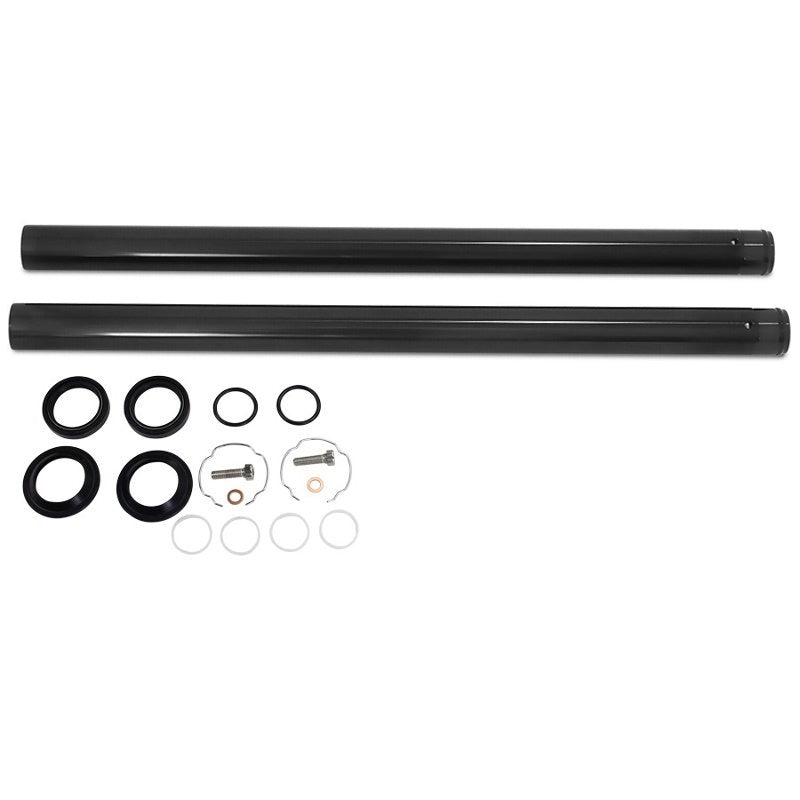 Black DLC Coated Fork Tubes "Stock Length" 39mm for Sportster/ Dyna Na