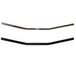 The TC Bros. 1" Drag Handlebar by TC Bros. is a straight chrome bicycle handlebar with a slight upward bend at both ends, styled like classic drag bars and shown on a white background.