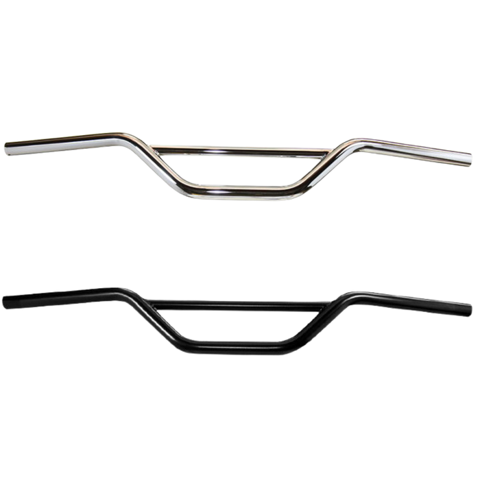 TC Bros. 1" Enduro Handlebar by TC Bros., a black metal BMX-style handlebar with a crossbar, shown against a white background.