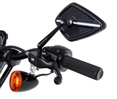Arlen Ness Fusion Knurled Grips, Black - Cable Throttle.