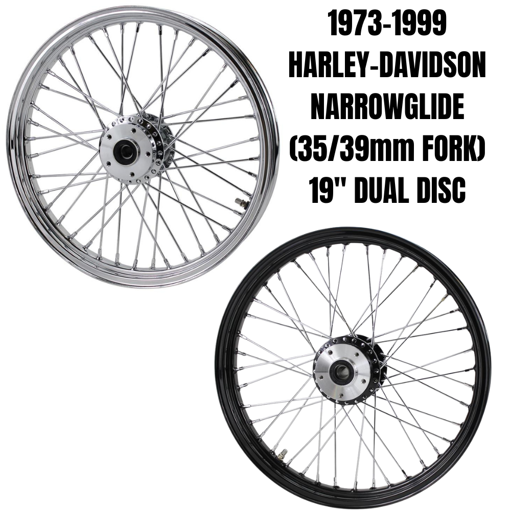 Moto Iron 19” × 2.15” Front Wheel for 1973-1999 Harley-Davidson