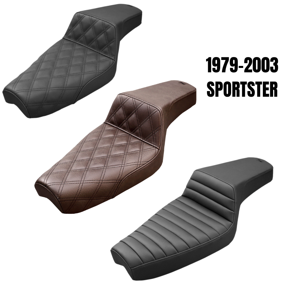 Saddlemen Step-Up Seat for 1979-2003 Harley-Davidson Sportster
