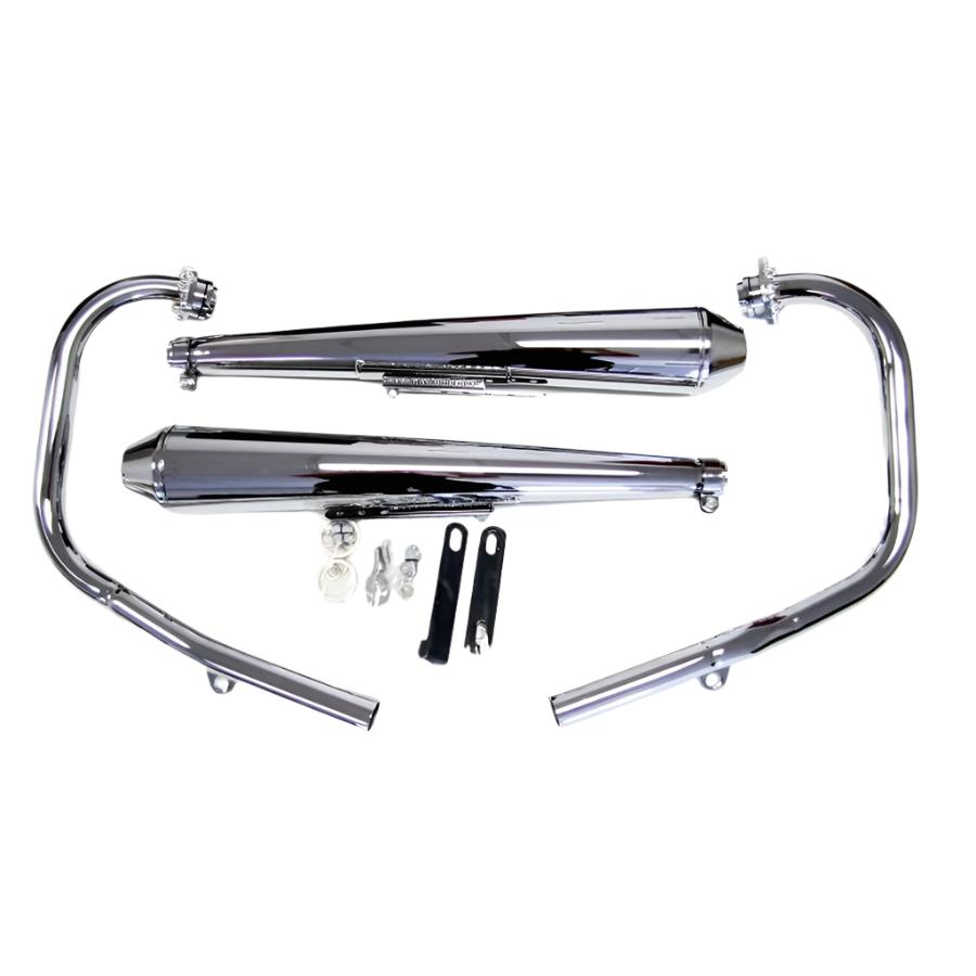 Harley-Davidson Norton Commando, Mikes XS XS650 Commando Exhaust System - 1974-1979 Standards, Yamaha XS650 Motorcycles.