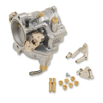 An S&S Cycle Super G Carburetor for Sportster Models.