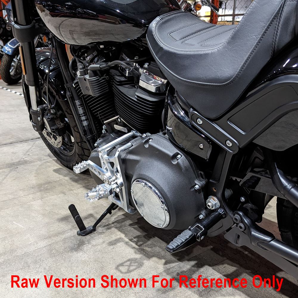 Harley-Davidson Softail now features the TC Bros. Pro Series Mid Controls fits 2018-newer M8 Softail Gold by TC Bros. for improved lean angle.