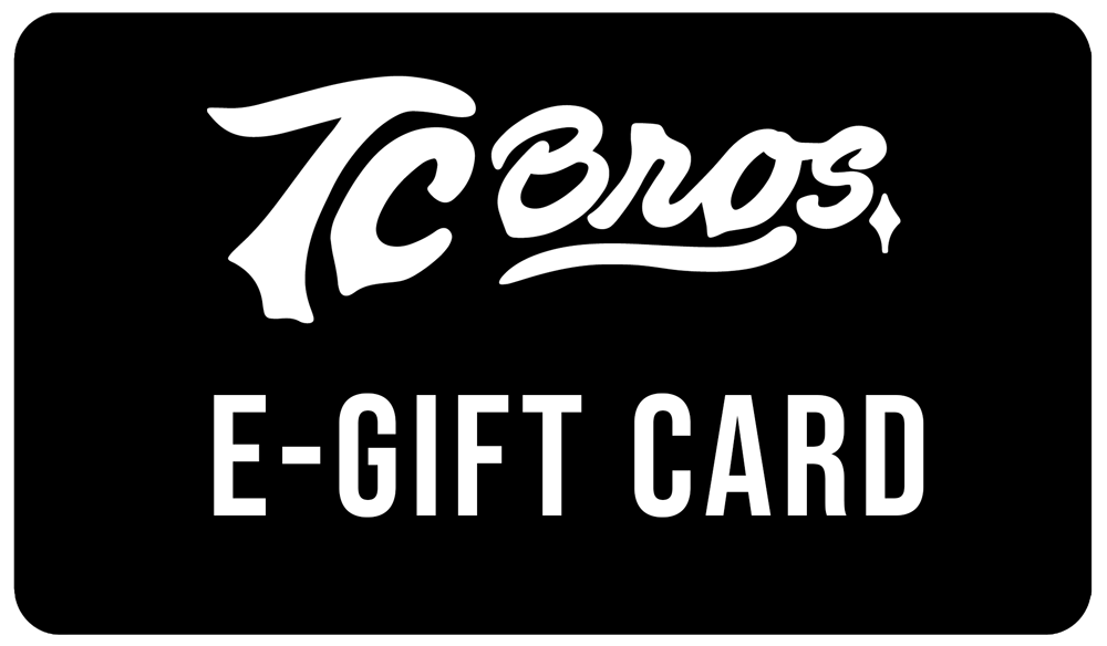 TC Bros. offers TC Bros. e-gift cards for motorcycle enthusiasts.