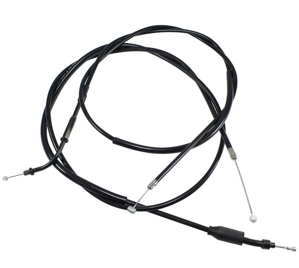 A black TC Bros. OEM quality brake cable for a TC Bros. Yamaha XS650 Extended Cables Set +5" motorcycle.