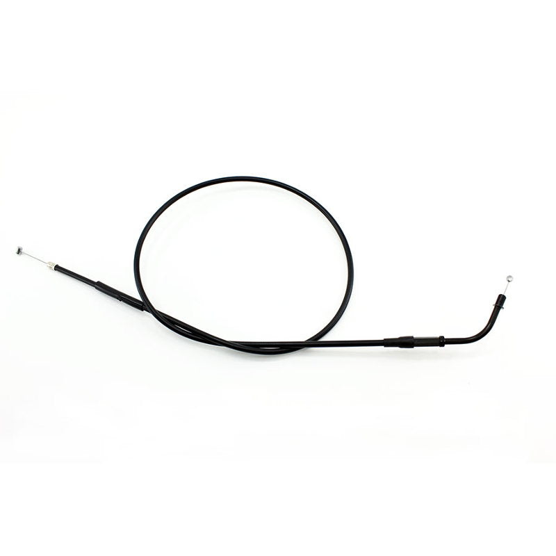 A black XS650 Throttle Cable (stock Length) on a white background. Brand: Motion Pro.