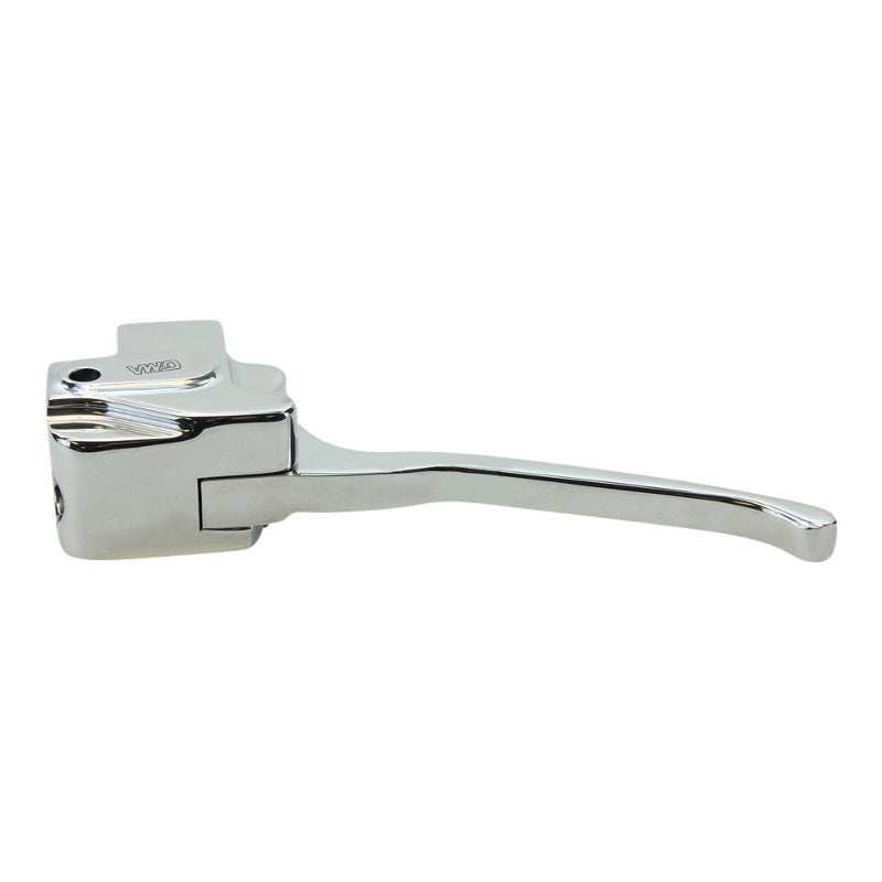 A GMA Polished Billet 1" Mechanical Clutch Control (Cable) handlebar lever on a white background.