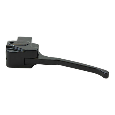 A GMA Black Billet 1" Mechanical Clutch Control (Cable) handlebar lever on a white background.