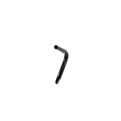 A TC Bros. 1" Lane Splitter™ Handlebar - Black plastic hook on a white background, keyword: black.