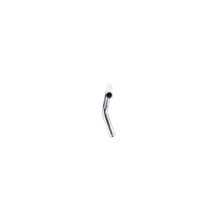 The TC Bros. 1" Whiskey Handlebar features a chrome finish with a raised center and two vertical grips, echoing classic Harley Davidson style, shown here against a white background.
