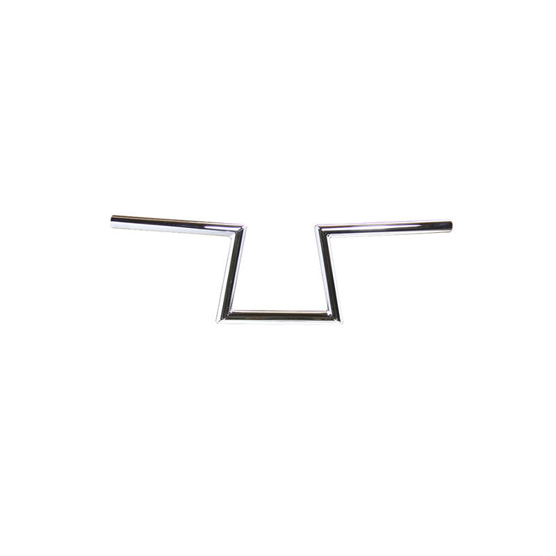 Enhance your Harley-Davidson motorcycle with the TC Bros. 1" Slant Z Handlebars - Chrome from the brand TC Bros. These chrome handlebars are available in both dimpled or non-dimpled styles.