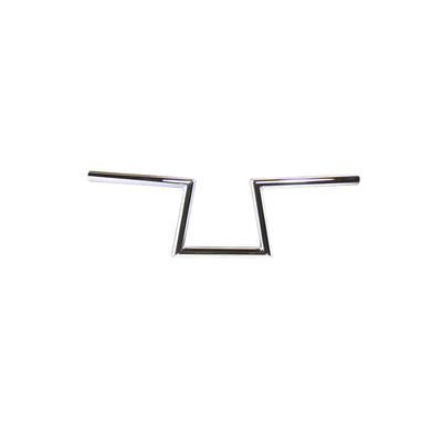 Enhance your Harley-Davidson motorcycle with the TC Bros. 1" Slant Z Handlebars - Chrome from the brand TC Bros. These chrome handlebars are available in both dimpled or non-dimpled styles.