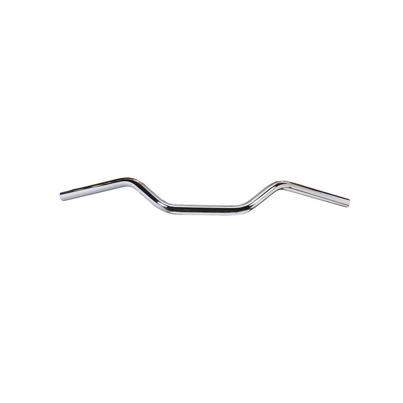 A TC Bros. 1" Tracker Handlebars - Chrome with dimpled or non-dimpled features on a white background.