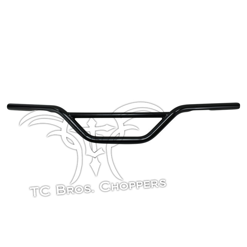 TC Bros. 1" Enduro Handlebars - Black, TC Bros. black chopper bar.