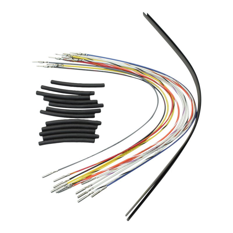 A set of XL 1997-2003 Harley Sportster Extended Cable / Brake Line Kit For 16" Ape Hangers wires and wires for a motorcycle by Burly.