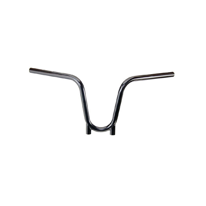 A TC Bros. 7/8" Bootlegger Handlebar - Black made of American steel tubing on a white background.